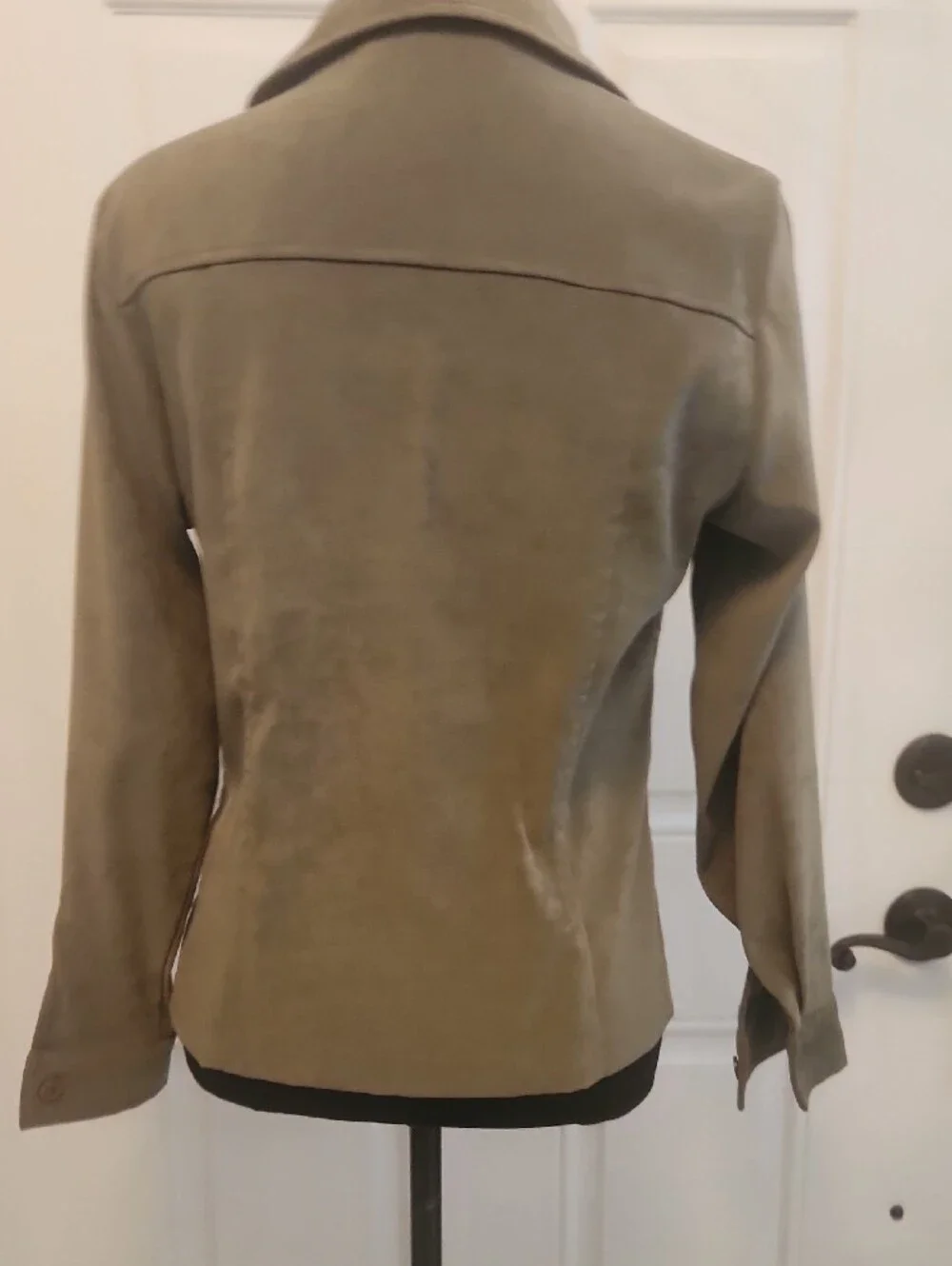 Sag Harbor Olive Green Suede Blazer